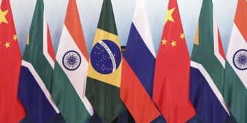Flags of countries that has join BRICS
