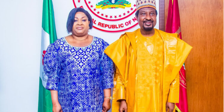 Rt. Hon Hadja MEMOUNATOU IBRAHIMA and senator Barau I. Jibrin
