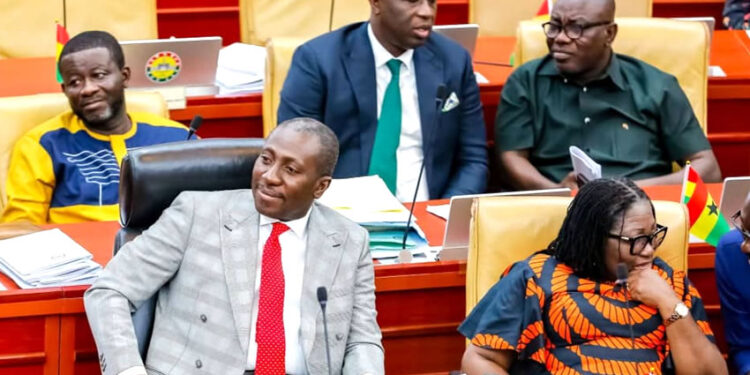 pictures of the Minority Leader in Ghana's Parliament