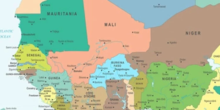 West Africa map